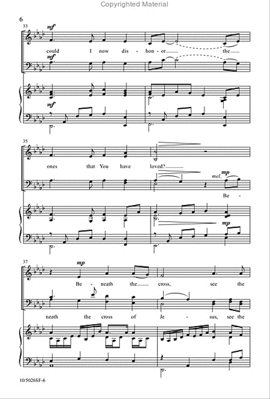 Beneath the Cross Beneath the Cross 4-Part scores gallery preview page 6