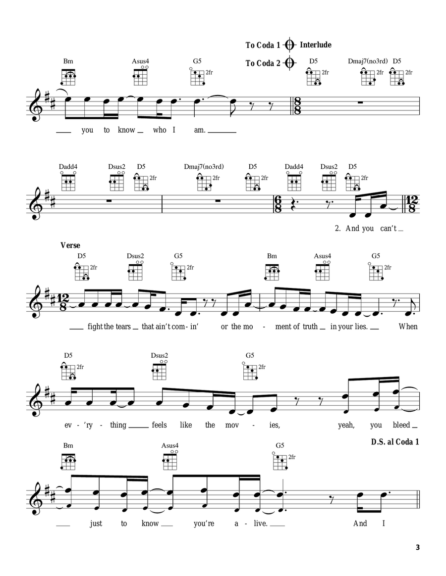 Iris Iris Ukulele scores gallery preview page 3
