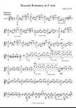 Russian Romance for classical guitar