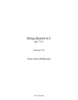 String Quartet in C major, Op.7 No. 1