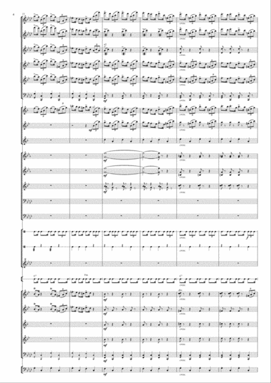 Tarantella from ballet Anyuta Concert Band scores gallery preview page 5