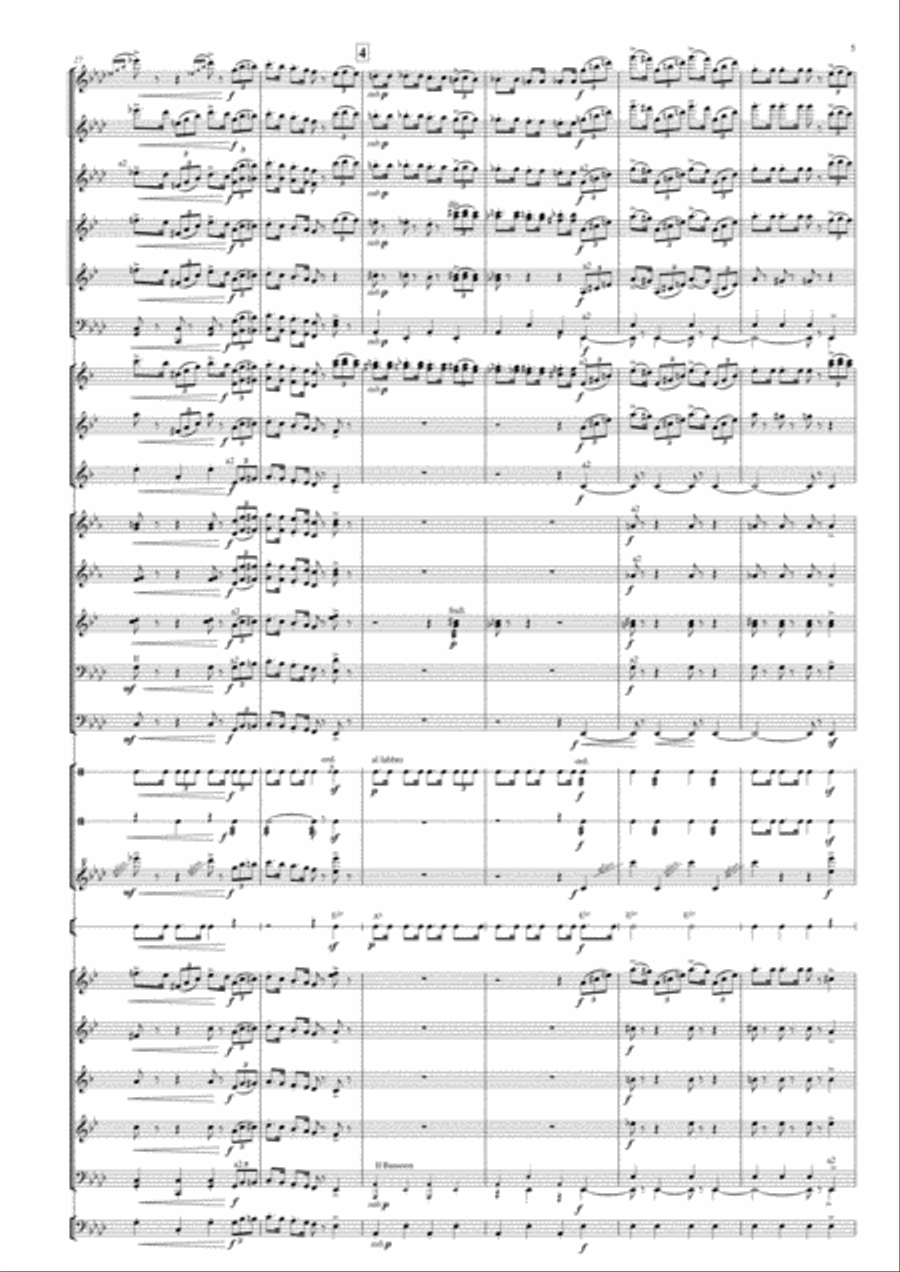 Tarantella from ballet Anyuta Concert Band scores gallery preview page 6