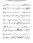 An Intimate Conversation for Clarinet and Guitar