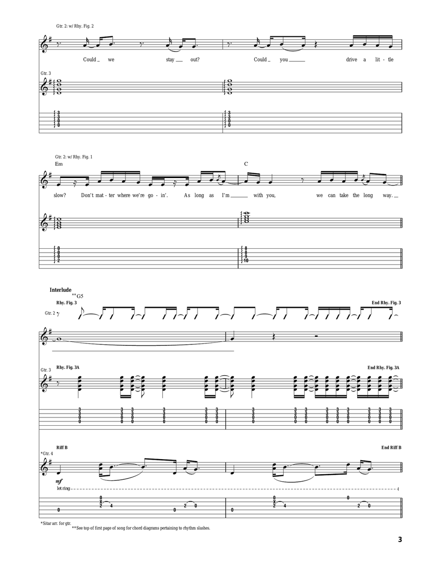 Long Drive Long Drive Acoustic Guitar scores gallery preview page 3