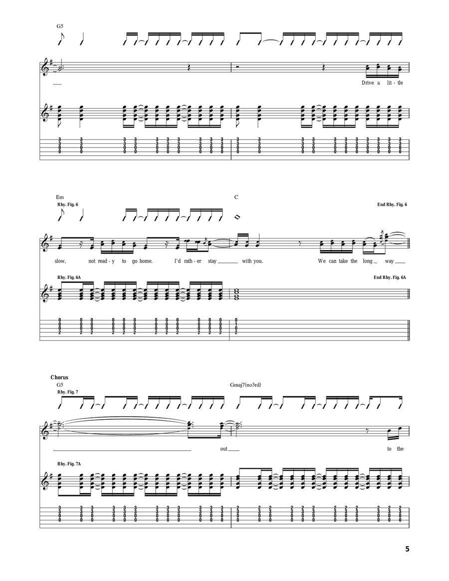 Long Drive Long Drive Acoustic Guitar scores gallery preview page 5