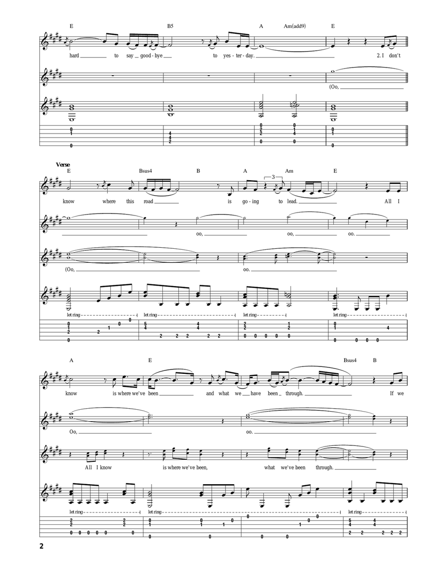 It's So Hard To Say Goodbye To Yesterday Acoustic Guitar scores gallery preview page 2