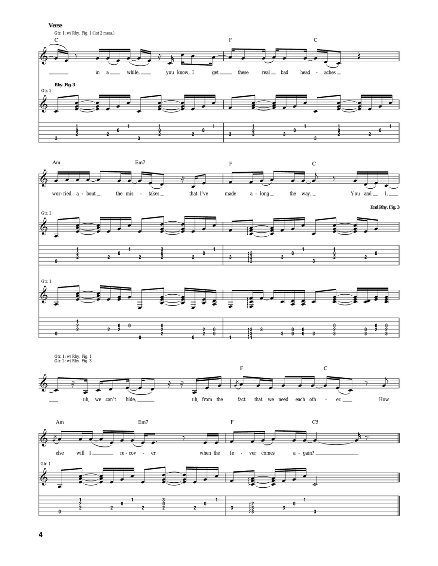Quiet Quiet Acoustic Guitar scores gallery preview page 4