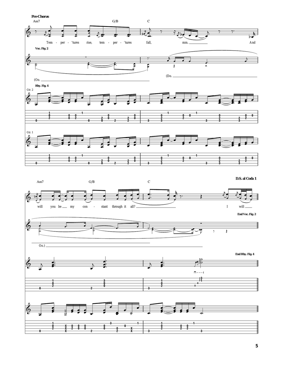 Quiet Quiet Acoustic Guitar scores gallery preview page 5