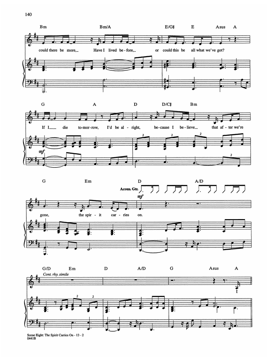 Scene Eight: The Spirit Carries On Acoustic Guitar scores gallery preview page 2