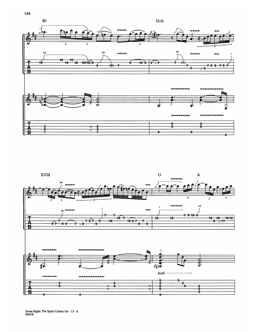 Scene Eight: The Spirit Carries On Acoustic Guitar scores gallery preview page 6