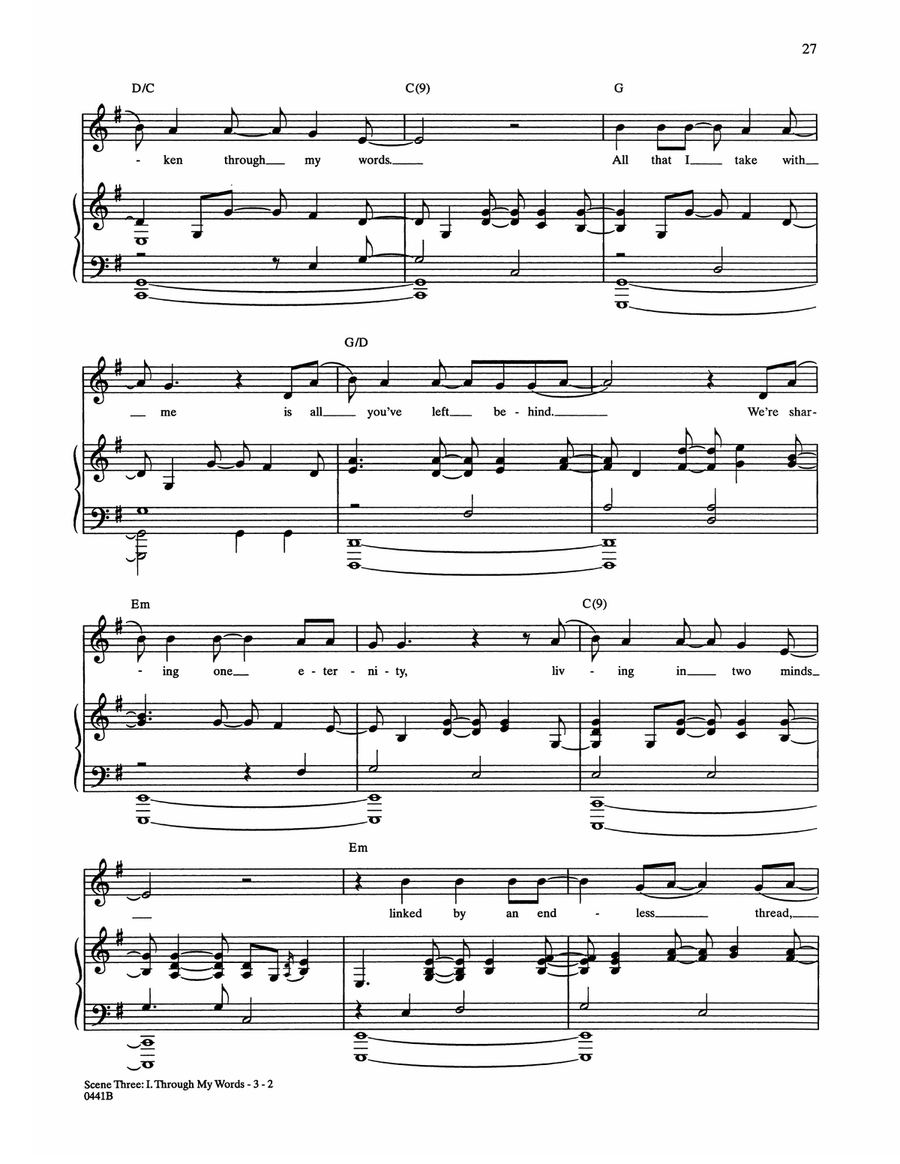 Scene Three: I. Through My Words Acoustic Guitar scores gallery preview page 2