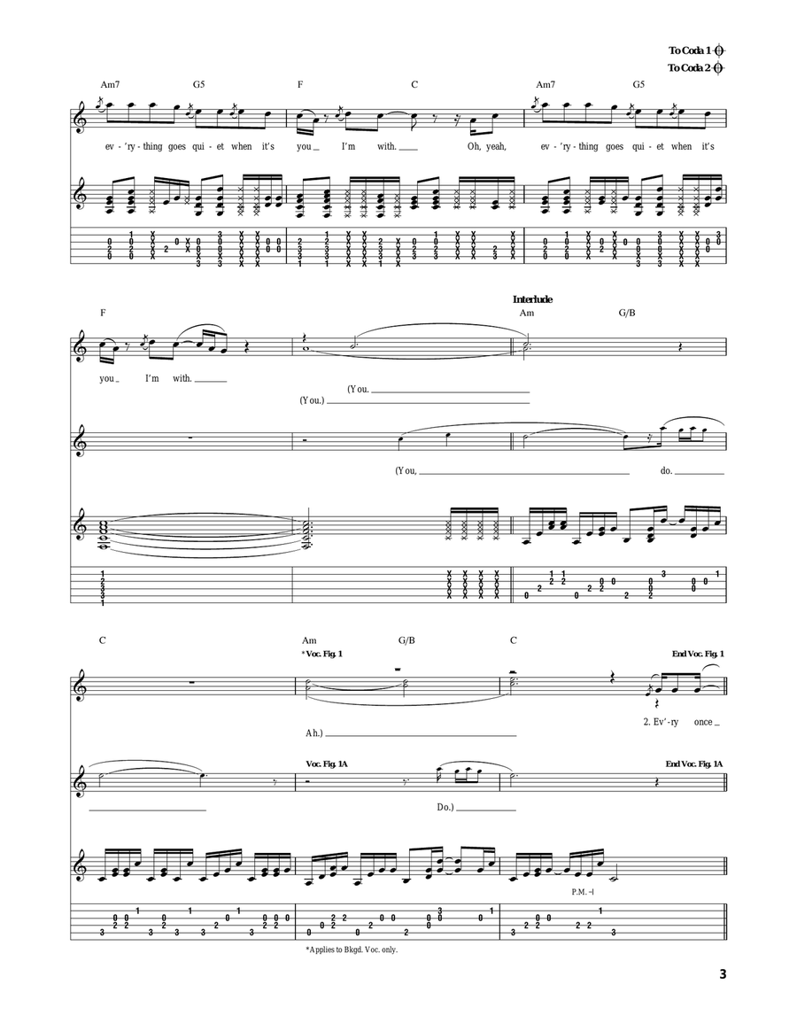 Quiet Quiet Acoustic Guitar scores gallery preview page 3
