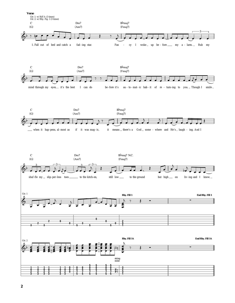 Hello You Beautiful Thing Acoustic Guitar scores gallery preview page 2