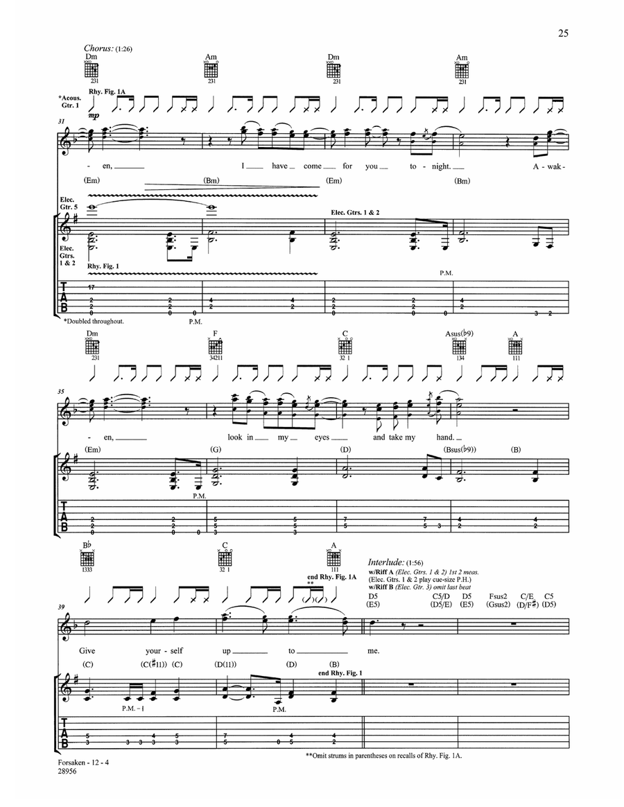 Forsaken Forsaken Acoustic Guitar scores gallery preview page 4