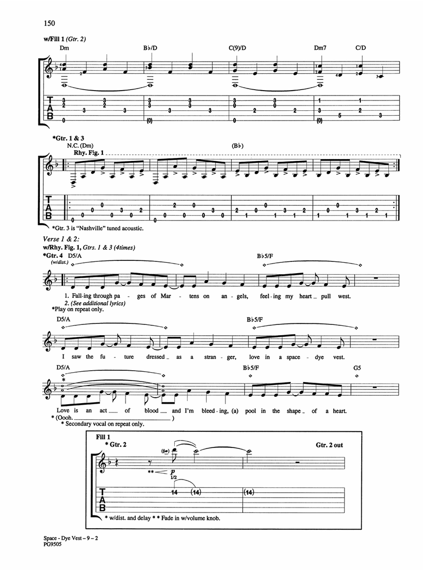Space-Dye Vest Space-Dye Vest Acoustic Guitar scores gallery preview page 2