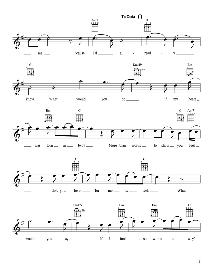 More Than Words More Than Words Ukulele scores gallery preview page 3