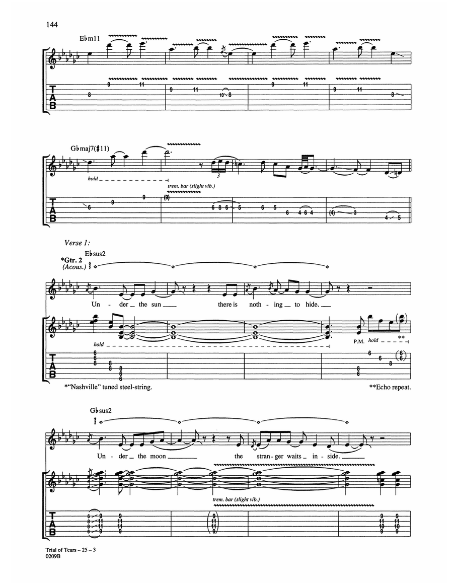 Trial Of Tears Trial Of Tears Acoustic Guitar scores gallery preview page 3