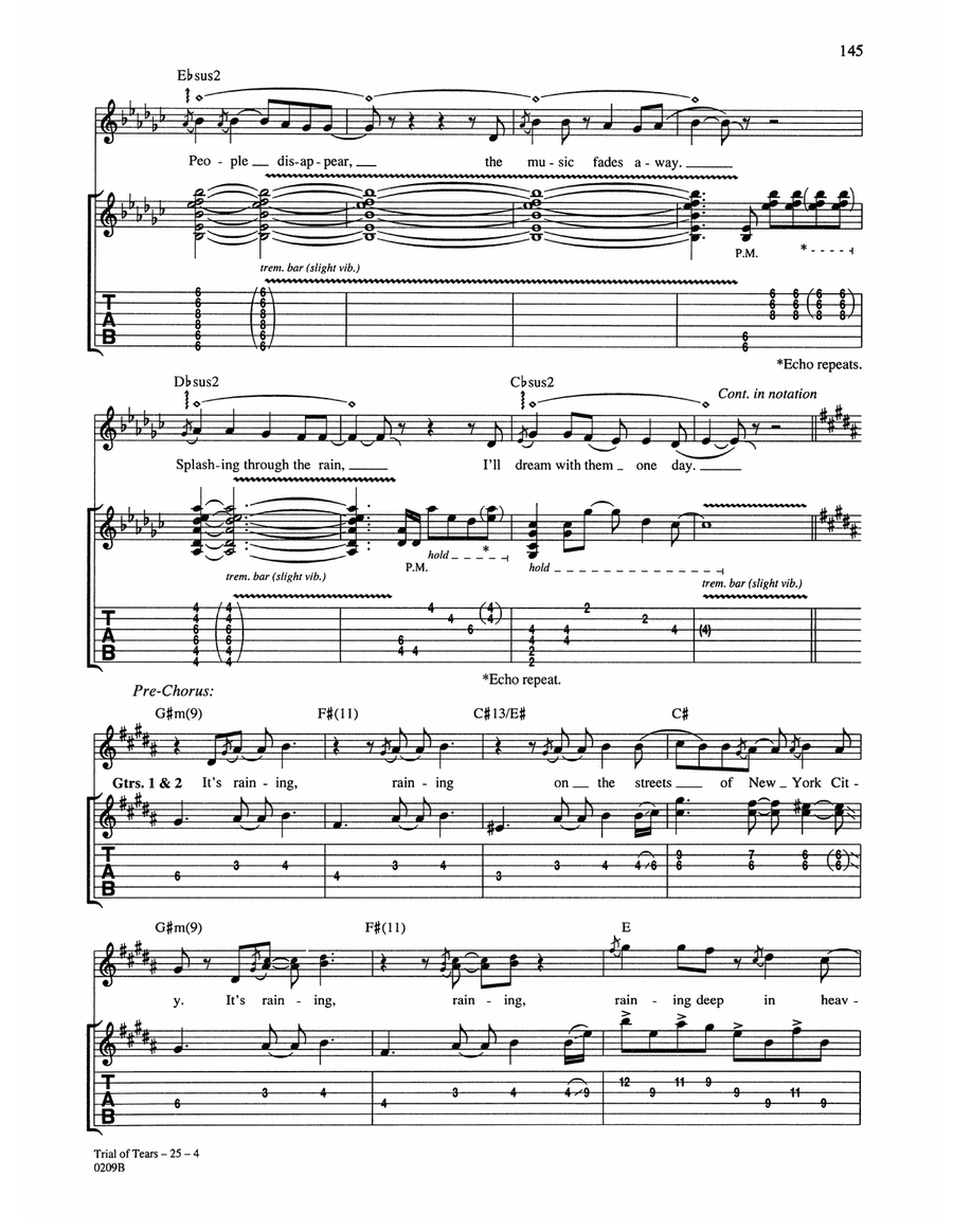 Trial Of Tears Trial Of Tears Acoustic Guitar scores gallery preview page 4