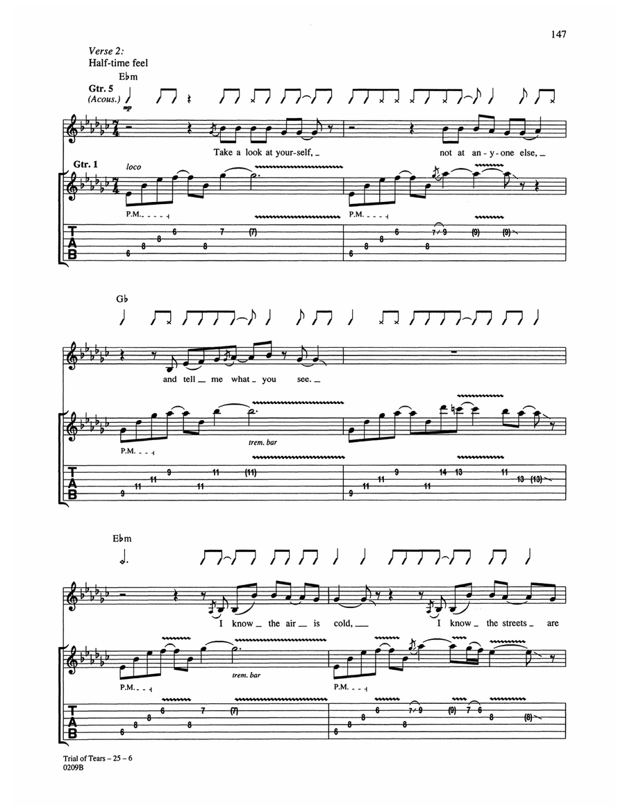Trial Of Tears Trial Of Tears Acoustic Guitar scores gallery preview page 6