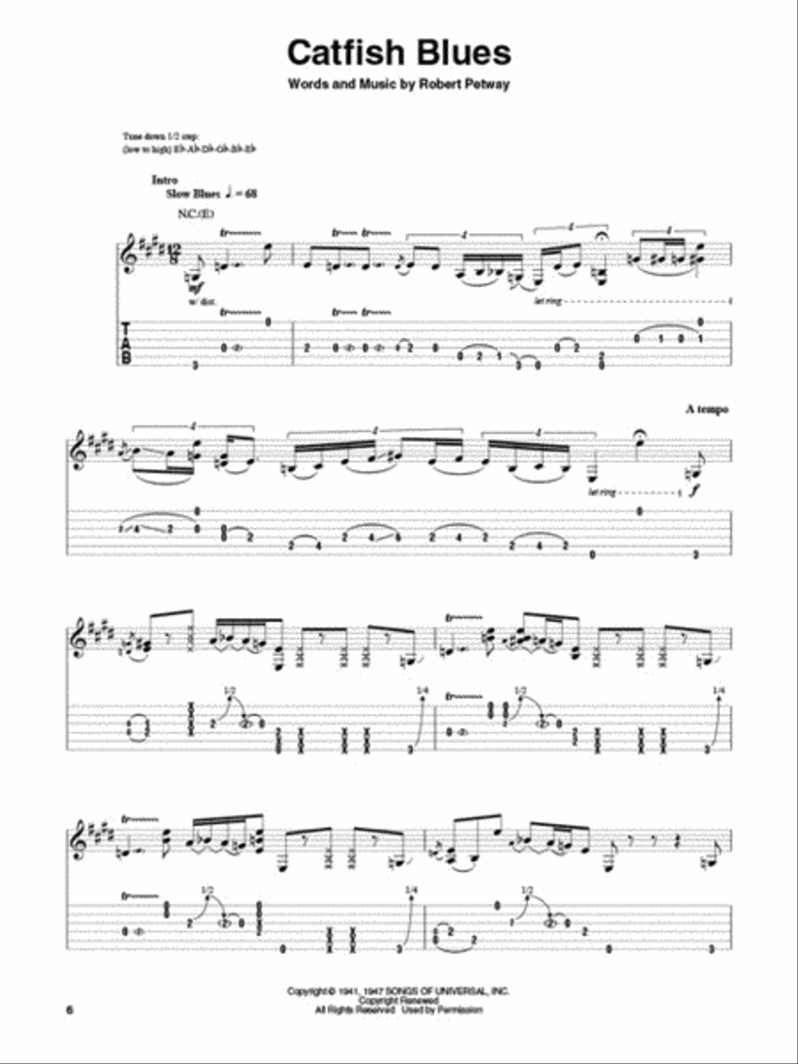 Slow Blues Slow Blues Electric Guitar scores gallery preview page 3