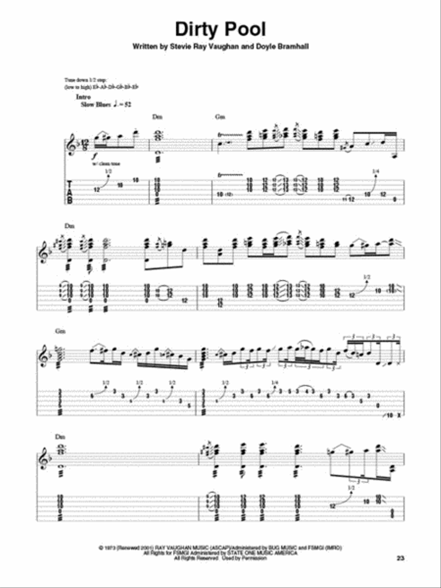 Slow Blues Slow Blues Electric Guitar scores gallery preview page 4