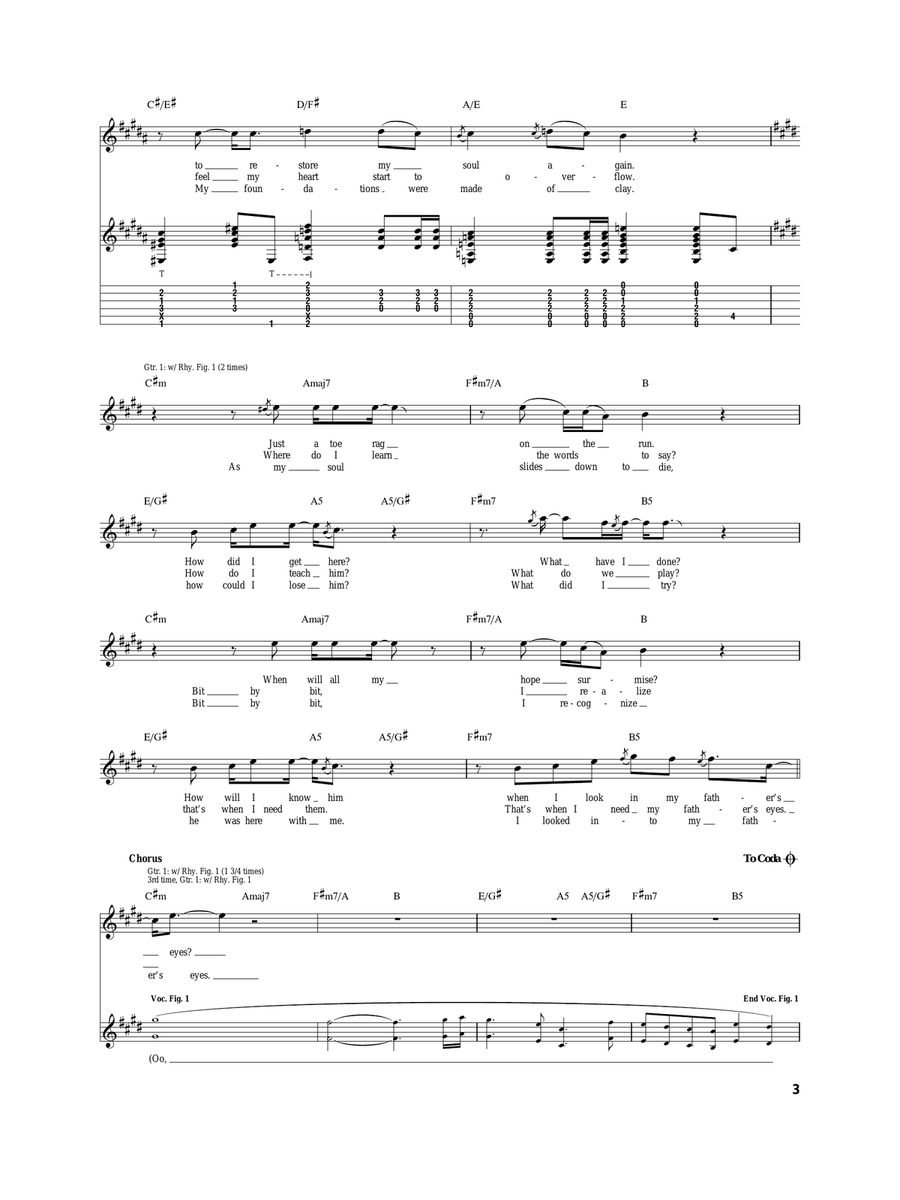 My Father's Eyes My Father's Eyes Acoustic Guitar scores gallery preview page 3