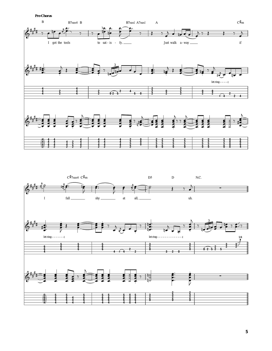 Finish What Ya Started Finish What Ya Started Acoustic Guitar scores gallery preview page 5