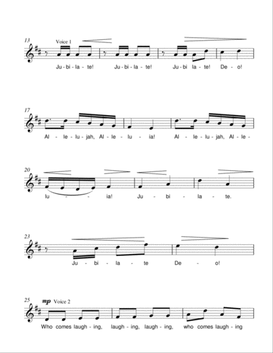 Who Comes Laughing 3-Part scores gallery preview page 2