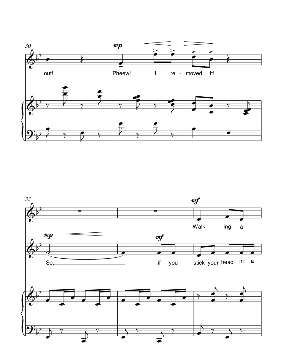 The Little Skunk The Little Skunk Choir scores gallery preview page 4