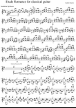 Etude Romance for classical guitar by Andrei Krylov