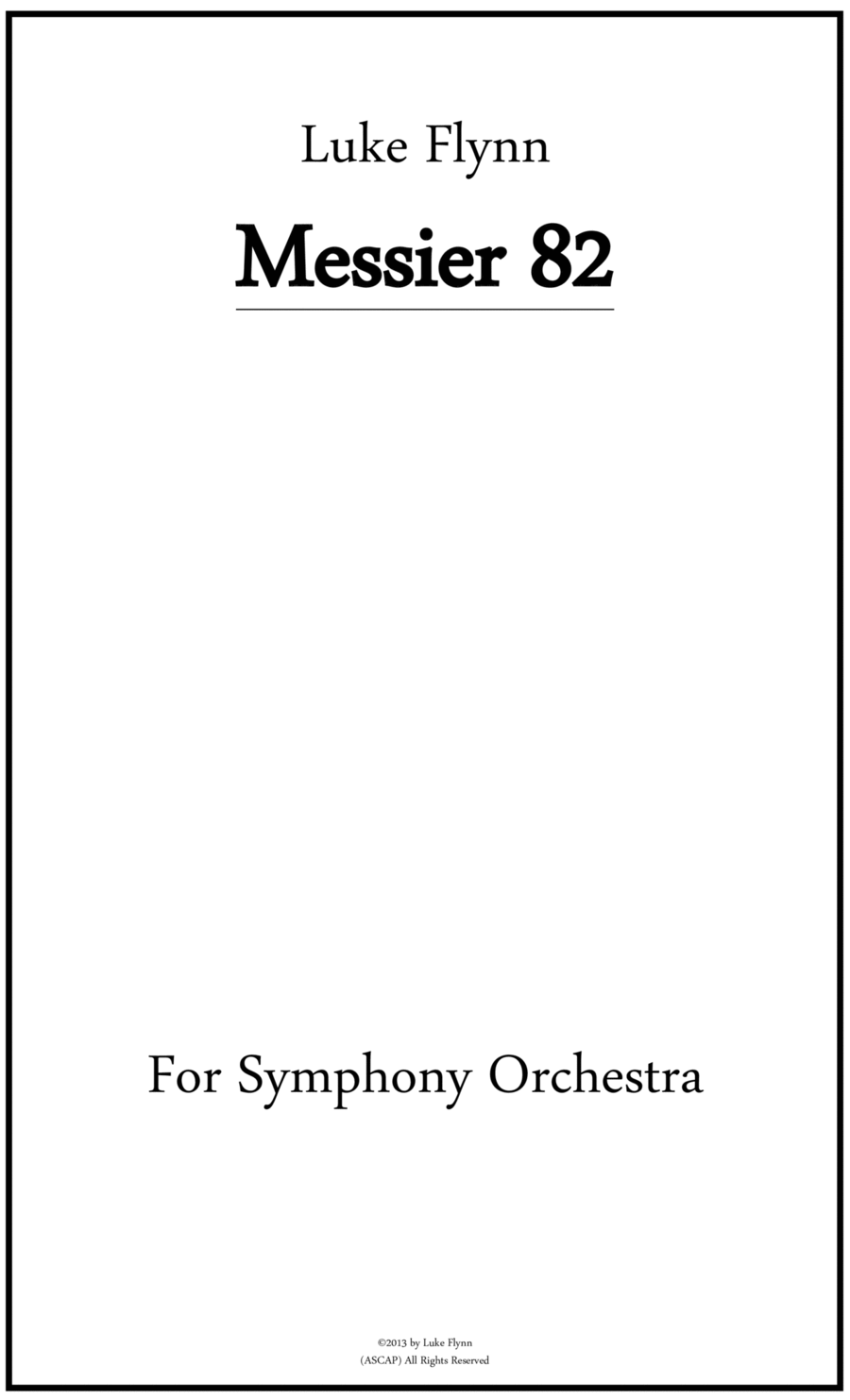 Messier 82 Chamber Orchestra scores gallery preview page 1