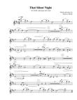 That Silent Night - violin obbligato part