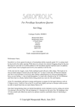 Saxofrolic (SATB Saxophone Quartet)