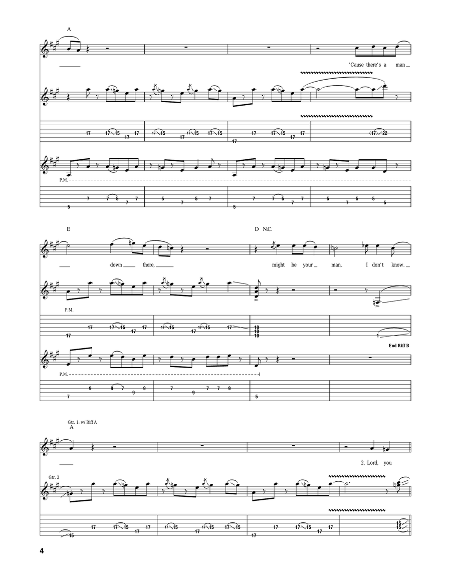 One Way Out One Way Out Acoustic Guitar scores gallery preview page 4