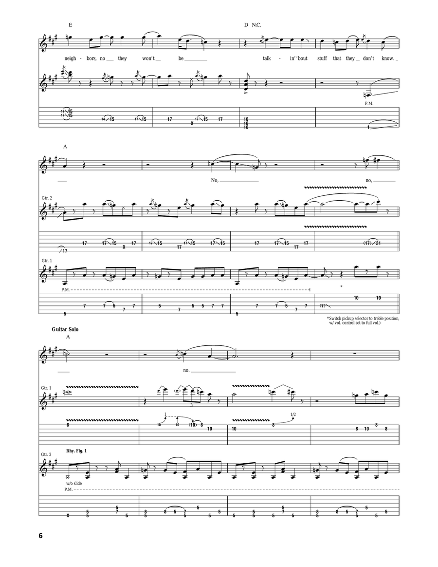 One Way Out One Way Out Acoustic Guitar scores gallery preview page 6