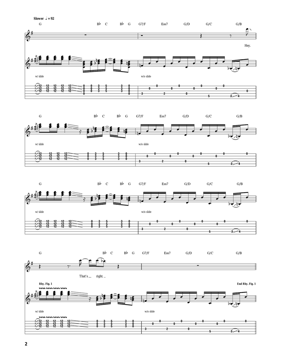 Traveling Riverside Blues Electric Guitar scores gallery preview page 2