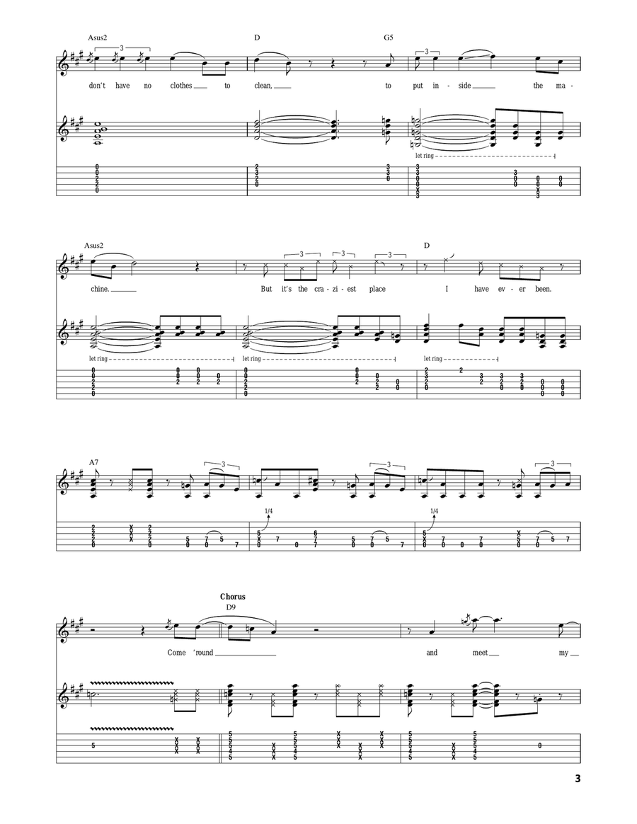 Laundromat Laundromat Acoustic Guitar scores gallery preview page 3