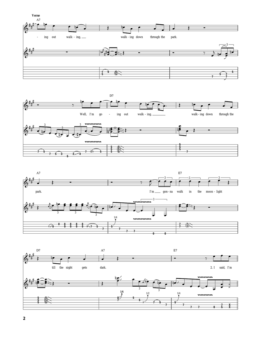 Walking Through The Park Walking Through The Park Acoustic Guitar scores gallery preview page 2