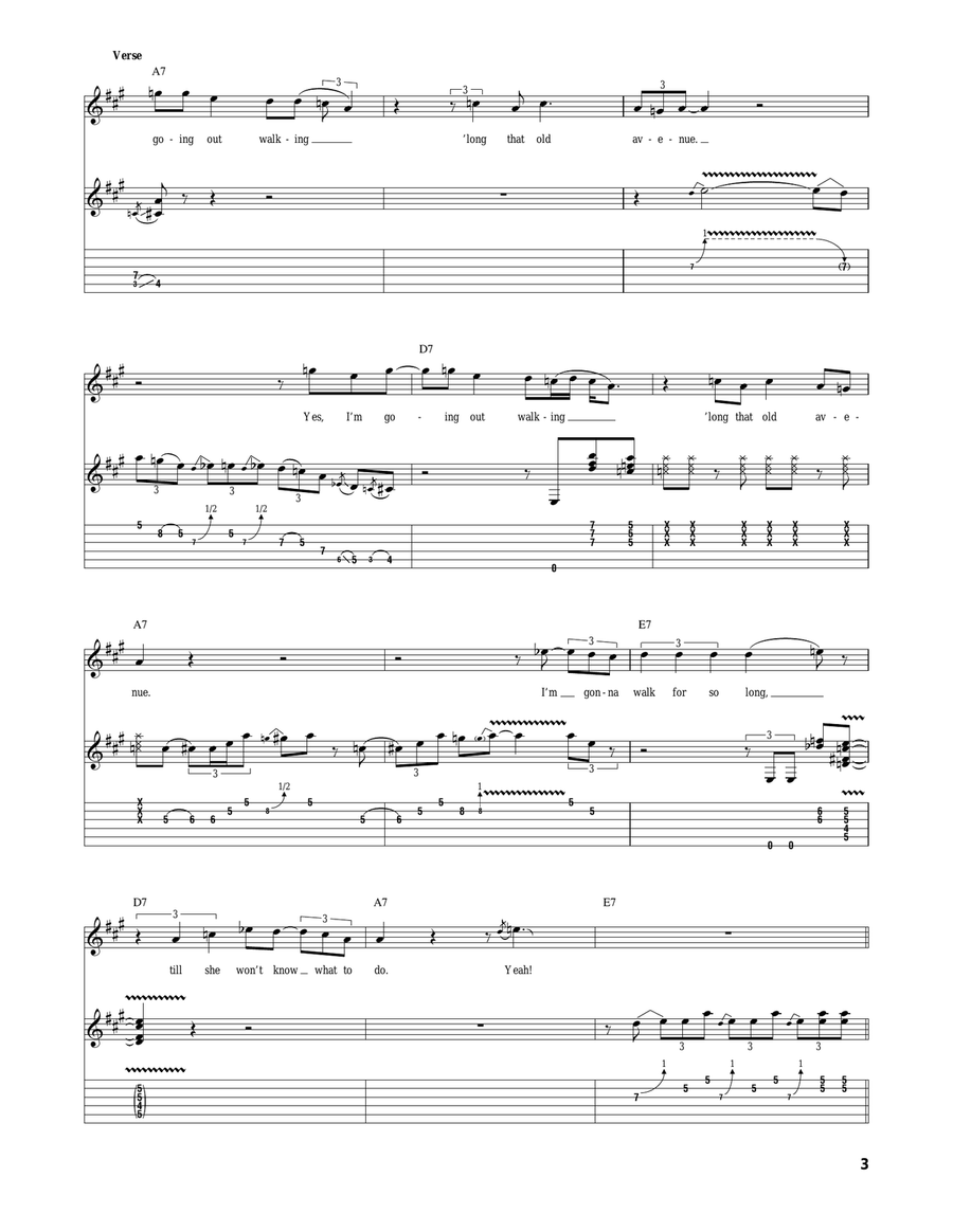 Walking Through The Park Walking Through The Park Acoustic Guitar scores gallery preview page 3