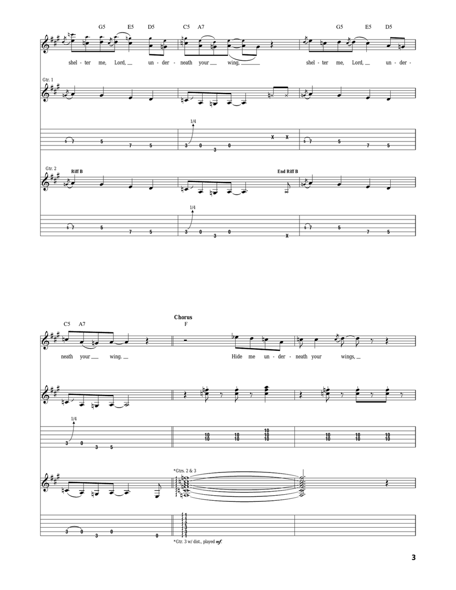 Shelter Me Shelter Me Acoustic Guitar scores gallery preview page 3