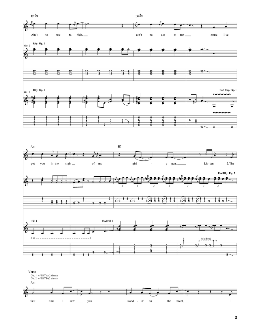 The Hunter The Hunter Acoustic Guitar scores gallery preview page 3