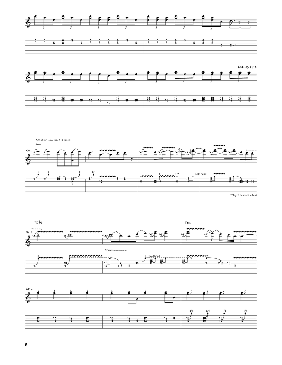 The Hunter The Hunter Acoustic Guitar scores gallery preview page 6