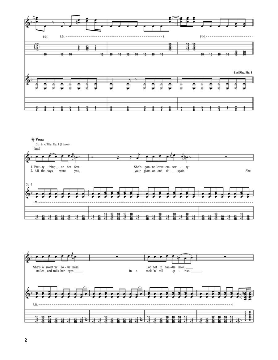 Green Light Girl Green Light Girl Acoustic Guitar scores gallery preview page 2