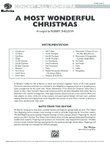 A Most Wonderful Christmas: Score
