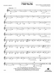 I Told You So: B-flat Bass Clarinet