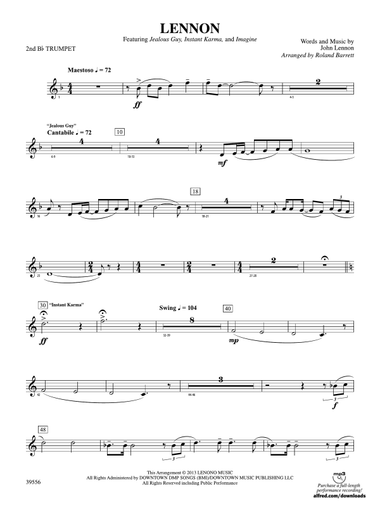 Lennon: 2nd B-flat Trumpet