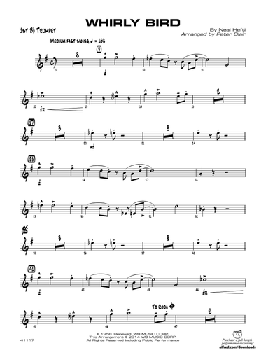Whirly Bird: 1st B-flat Trumpet