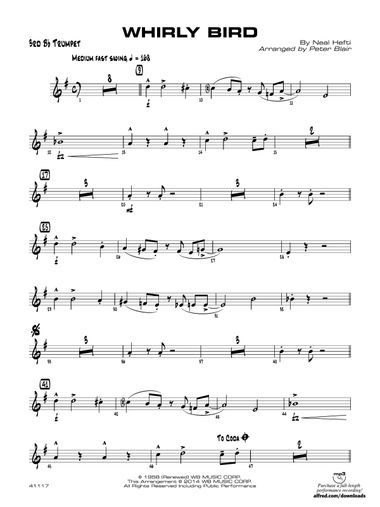 Whirly Bird: 3rd B-flat Trumpet
