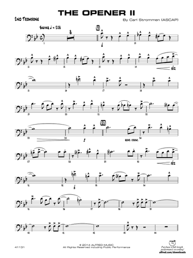 The Opener II: 2nd Trombone
