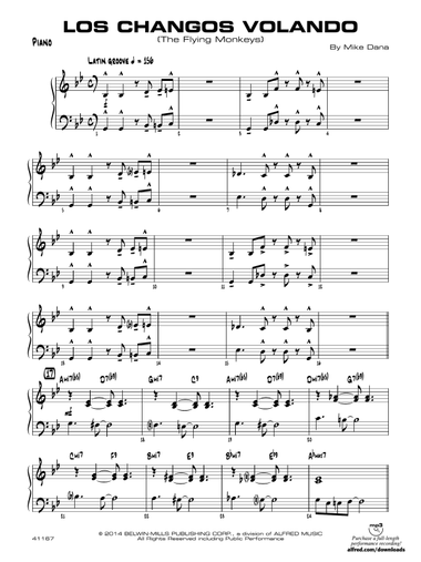 Los changos volando: Piano Accompaniment